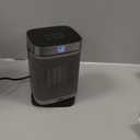 DREO Space Heater, 1500W Portable Electric Heaters for Indoor Use, PTC Ceramic Heater for Office with Remote, Thermostat, 70Oscillation, 12H Timer, 5 Modes, Quiet Safe Room Heater for Bedroom (Standard, Silver)