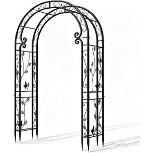 Garden Abor - 88"(H)*51"(L), Sturdy Metal Garden Arch with Rust-Resistant Finish, Trellis for Climbing Plants Outdoor, Ideal as Wedding Arches for Ceremony20MM Pipe