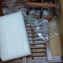 HBlife Dish Rack,Teak Folding 2Tier Collapsible Drainer Dish Drying Rack with Utensils Flatware Holder Set