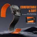 SNBLK Magnetic Watchband Compatible with Apple Watch for Men 44mm 45mm 46mm 49mm 42mm 41mm 40mm 38mm Women, Silicone Sport Strong Magnet Strap for iWatch Series 11 Ultra 3 Ultra 2 Se 10 9 8 7 6 5 4 1