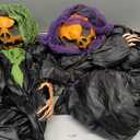 yosager 2 Pack Halloween Decor Outdoor, 6ft Lighted Standing Pumpkin Men
