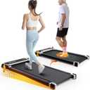 AKLUER Walking Pad with Incline - Dual-Sided 2 in 1 Under Desk Treadmill with Shiatsu Foot Massager, 330LBs Walking Pad Treadmills for Home and Office, LED Display and Remote Control, Black