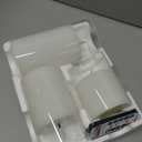 Amagic Clear Glass Flameless Candles Battery Operated with Timer, Remote Control, LED Pillar Candles, Battery Powered, Pure White Wax, Set of 3