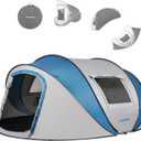 EchoSmile Pop Up Camping Tent, 2/4/6 Person Easy Setup Tent, Water Resistant Dome, Portable with Carry Bag