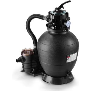 Airthereal AquaMind AM13 Sand Filter Pump for Above Ground Pool, 13" Pool Sand Filter System,  HP Motor, High-Flow 3,435 GPH, 7-Way Valve, Reliable Motor for Pools Up to 11,000 Gallons