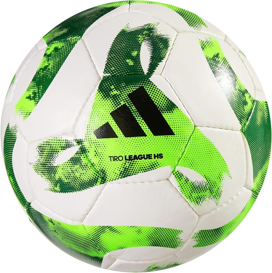 adidas Tiro Soccer Ball (3, White/Team Green/Team Solar Green/Black/Match)