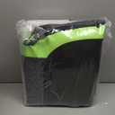 CAR PASS Luminous Green Leather seat Covers Universal Sport car seat Cover, 5mm Composite Sponge Inside, Airbag Compatible fits Most Cars, SUVs,Trucks,Vans (Full Set,Black with Green)