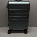 KYME Hardside Carry On Luggage 22x14x9 Airline Approved with TSA Lock Hardshell 22 Inch Suitcase with Spinner Wheels Small Travel Rolling Luggage with Cup Holder for Men Women Green