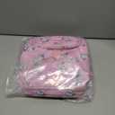 Kasqo Lunch Box Bag for Girls, 6.5L Insulated Mini Cooler Bag Kids Lunch Tote with Dual Compartments, Pink Cat