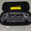 FYOUNG 3 in 1 Accessories Bundle for Playstation Portal, Carrying Case & Hard PC Clear Cover Skins Set with Screen Protector, Protective Shell Portable Travel Handbag for PS5 Portal Remote Player (Black)