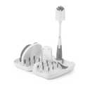 Tot Bottle Brush with Nipple Cleaner, Gray, (Pack of 2)
