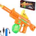 Electric Water Gun, Ultimate Battle Blaster Water Guns with Realistic Gun Muzzle Flame High Capacity Automatic Squirt Guns Summer Outdoor Beach Swimming Pool Party Toy for Adult KidsOrange