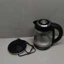 Chefman Electric Kettle, 1.8L 1500W, Hot Water Boiler, Removable Lid for Easy Cleaning, Auto Shut Off, Boil-Dry Protection, Stainless Steel Filter, BPA Free, Borosilicate Glass Electric Tea Kettle (Black)