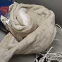 Bedsure Electric Blanket Queen Size - Dual Control Heated Blanket Queen, Fast Heating with 10 Time Settings & 10 Heat Settings, Warm Gift for Grandma (84x90 inches, Cream)