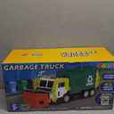 JOYIN Large Friction Powered Garbage Truck Toy Set, Includes Dumpster, Bins, and Learning Cards for Kids, Boy Toys Birthday Gift for Boys Girls Kids Toddler Gift of Easter Basket Stuffers