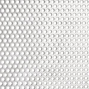 Jucoan Perforated Sheet, 11.8" x 11.8" Stainless Steel Perforated Metal Sheet, 0.12" Hole, 0.08" Thickness for Indoor Outdoor