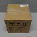 Tissue Box Cover Square Resin Tissue Holder for Home Decor, Hand Poured Marble Tissue Box Holder, 5 x 5 x 5.5 inches, Black