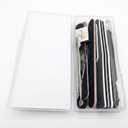 Professional Manicure Tool Set with Nail Files and Cuticle Pusher, Portable Grooming Kit in Clear Storage Case
