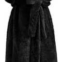 Artfasion Robes for Women with Hood Long Soft Warm Full Length Bathrobes Luxurious Plush Fleece Winter Gifts L