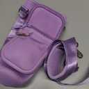 linmaya Water Bottle Carrier Bag for Stanley Cup 40/30oz with Phone Holder Pockets,Neoprene Water Bottle Cross-body Bag with Adjustable Shoulder & Hand Strap Stanley Cup Accessories (black)