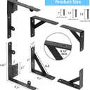 WEKIS 2 Sets Anti Sag Gate Kit Heavy Duty No Sag Kit Gate Corner Brace Bracket for Wooden Fence Gate with Self-Locking Gate Latch