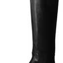 Womens Knee High Boots Chunky Sole Platform Boots Side Zipper Long Riding Boots Daily Dress Comfortable Chelsea Black Knee High Boots for Women (Black)