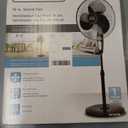 BLACK+DECKER 18-Inch Stand Fan with Pedestal Base, Height Adjustable Pedestal Fan with Remote and Touch Control Panel, Free Standing Fan with 90-Degree Oscillating and 3-Speed Settings, Black