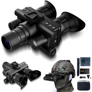4K Night Vision Monocular  Helmet-Mounted NVG Goggles, Head-Mounted Infrared Night Vision w/ 1968ft Range, 58MP Photos, 4K Video, 8X Zoom, USB-C Rechargeable, 512GB Support (AR1)