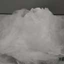 GOOBGS Musever 1950s Vintage Ballet Bubble Skirt Tulle Petticoat Puffy Tutu (Small-Medium, White)