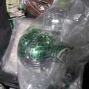 Youdepot Disco Ball 4" Inch,Silver Hanging Ball with Attached String for Ring,Reflects Light,Fun Party Home Bands Decorations,Party Favor.