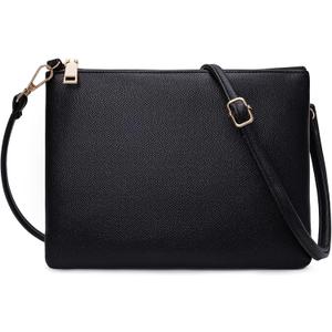 Small Crossbody Bags for Women Trendy Clutch Purse PU Leather Shoulder Bags with Adjustable Strap (Black) Small Crossbody Bags for Women Trendy Clutch Purse PU Leather Shoulder Bags with Adjustable Strap (Black)