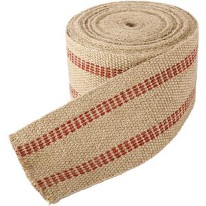 YaeCCC Craft Jute Webbing Tape, 3.5" x 10 Yd,Upholstery Straps Heavy-Duty for Chair Repair, Crafting, Burlap Ribbon, Upholstery (red)