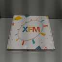 XFM Rustic Kitchen Wall Clock 16 Inch Blue Wooden Wall Clocks Battery Operated Silent Retro Round Clocks for Cafes Bar Farmhouse Office