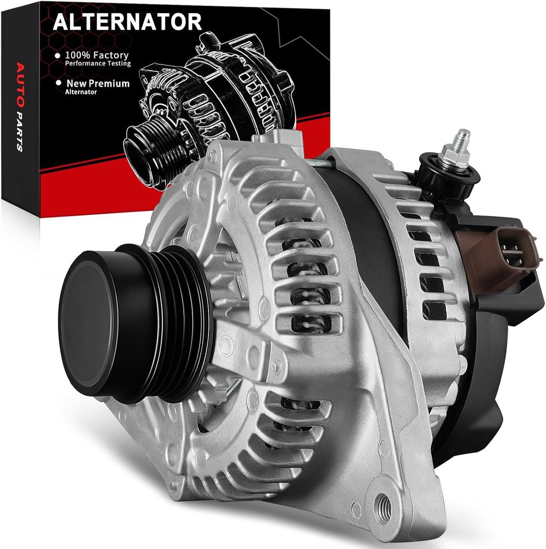 Upgraded Alternator for:-Toyota Camry 2010 2011 Le Se Xle Base 2.5L L4, 12V 100Amp Clockwise 4-Grooves Pulley, Replacement Stable Output Alternator, OE# 27060-0V060 11516N 270600V060 (ALL NEW)