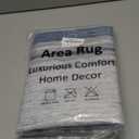 Beeiva Border Blue Rugs for Entryway, Kitchen Rugs Non Slip Washable 2x3 Throw Mat with Rubber Backing, Modern Printed Small Accent Carpet for Bedroom Indoor Bathroom