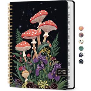 2 x Planner 2026-2027, Jul 2026-Jun 2027 Monthly & Weekly Planner Calendar | 6.3" x 8.5", Hardcover Academic Spiral Pretty School Planning Book for Women, Teacher, Student, Forest Myth