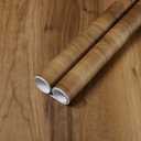 Pack Of 2 Reqfen Wood Wallpaper Peel and Stick Wallpaper Natural Wood Grain Contact Paper Removable Faux Wood Plank Self Adhesive Wallpaper for Drawer Shelf Liner Cabinet Easy to Clean Vinyl Roll 15.7"x118"