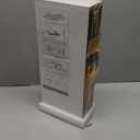 BAYKA White Floating Shelves for Wall – Rustic Wood Wall Shelves with Metal Brackets for Bathroom, Bedroom, Kitchen, or Living Room Decor Organization – Set of 3, Sturdy Storage with 22lb Capacity