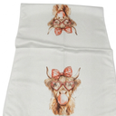 Fewgb Highland Cow Kitchen Towel Gifts for Valentines Valentine's Day, Trendy Coquette Dish Towels Dishcloths Tea Towels Decorative, Highland Hyland Cow Hand Towel for Kitchen Bathroom Decor 16x24