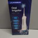 Hangsun Water Flosser Cordless Oral Irrigator Rechargeable Dental Water Jet HOC700 for Teeth Braces with 300ML Water Tank and 4 Jet Tips for Travel & Home Use