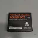 Fireplace Crackler Sound Box for Electric Fireplace, 2 in 1 Realistic Rechargeable Fire Crackling Sound Machine for Gas Fireplace, Fire Crackler Sound System, 3H Timer, Fire Noise (White)