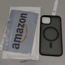 SUPFINE Magnetic for iPhone 14 Case & iPhone 13 Case (Compatible with MagSafe)(Military Grade Drop Protection) Slim Translucent Matte Shockproof Phone Cover,Black