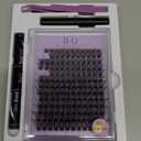 B&Qaugen Lash Extension Kit B05 Eyelash Extension Kit B&Q DIY Lash Extension Kit 156 PCS Lash Clusters 8-18mm Cluster Eyelash Extensions Kit with Lash Bond and Seal Lash Applicator Tool (Kit,B05)