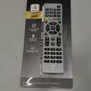 GE Universal Remote Control for Samsung, Vizio, LG, Sony, Sharp, Roku, Apple TV, TCL, Panasonic, Smart TVs, Streaming Players, Blu-ray, DVD, 4-Device, Silver, 33709