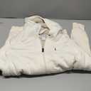 Hoodie For Men, Sherpa-Lined Full-Zip Fleece Sweatshirt (X-Small, Off-white)