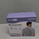 SuzziPad Microwave Heating Pad for Lower Back, Microwavable Heat Pads for Abdominal, Stomachache, Lumbar, Neck, and Shoulder Discomfort, Moist Therapy Wrap for Waist, Warm and Cold Compress (Gray)