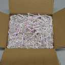 Mauproy 5oz Diamond White Crinkle Cut Paper Shred Filler, Gift Boxes Baskets Bags Filling Grass Confetti Stuffing for Bridesmaid Engagement Birthday Wedding Mother's Day