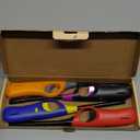 4 Pack Candle Lighter Long Lighters, Refillable Butane Lighters for Candle Camping Fireplace Party BBQ Grill(No Fuel)