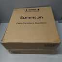 Patio Furniture Cushions Replacement, Outdoor Deep Seat Couch Cushion and Backrest Pillow with Waterproof Removable Cover for Sectional Sofa Set, 25.6 x 25.6 Inch, Sage Green