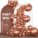 2 x PartyWoo Rose Gold Balloons 140 pcs Different Sizes of 18 12 10 5 Inch Gold Balloon Arch Kit Garland for Birthday Graduation Bachelorette Bridal Shower Wedding Party Decorations Rose Gold-G107